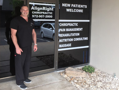 Dr. Zinovy Chukhman outside AlignRight Chiropractic