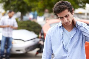 man neck pain car accident